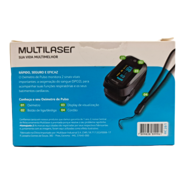Oxímetro de Pulso HC261 - MULTILASER