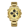 Relógio Militar NF 9197 Dourado - NAVIFORCE