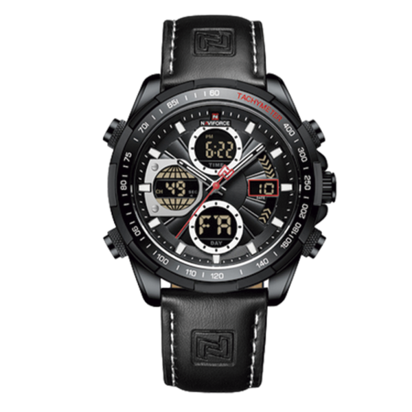 Relógio Militar NF 9197 Preto - NAVIFORCE