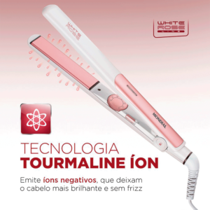 Chapinha / Prancha White Rose Line P-50 Bivolt - MONDIAL