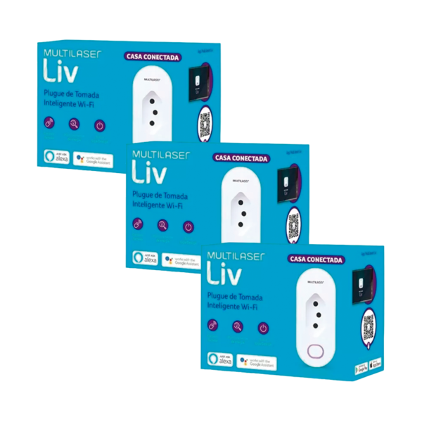 Tomada Inteligente Wi Fi Liv SE 231 - MULTILASER