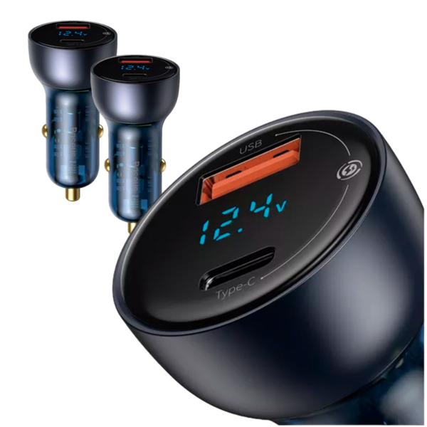 Carregador Veicular 65W VCKX65C - BASEUS