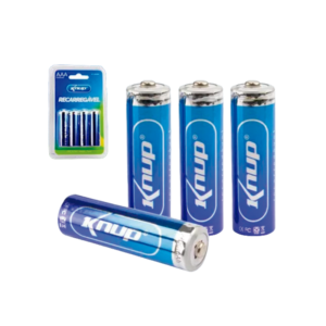 Pilhas Palito Recarregáveis 1100 mAh KP 4800AAA - KNUP