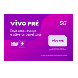 Chip 5G Pré-Pago Triplo Corte - VIVO