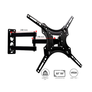 Suporte de TV 22 a 55 Polegadas Retrátil LEY 1524C - LEHMOX